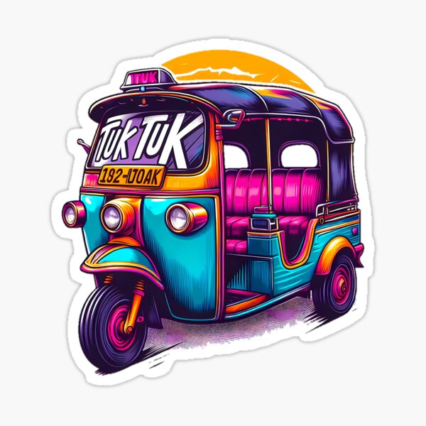 Item preview, Tuk-Tuk Cool In Thailand  designed and sold by ShounenGifts.
