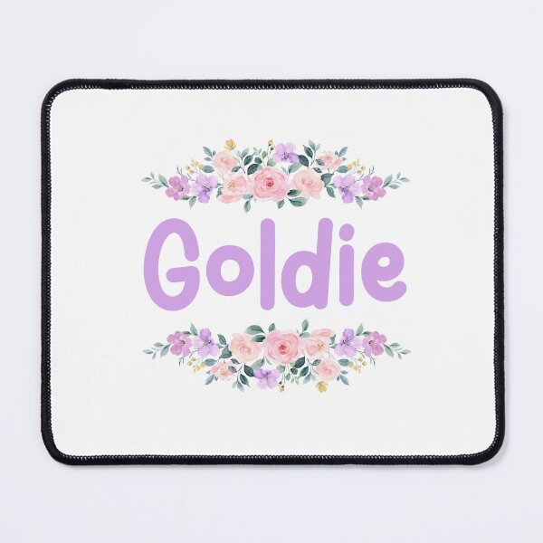 Item preview, Purple Flower Goldie Name Label designed and sold by NormadWorld.