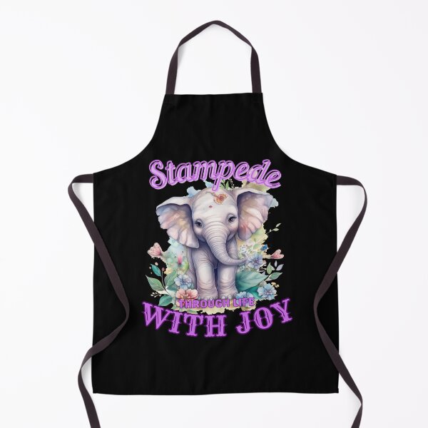 Item preview, Stampede Through Life with Joy. elephant face designed and sold by ElephantVibes.