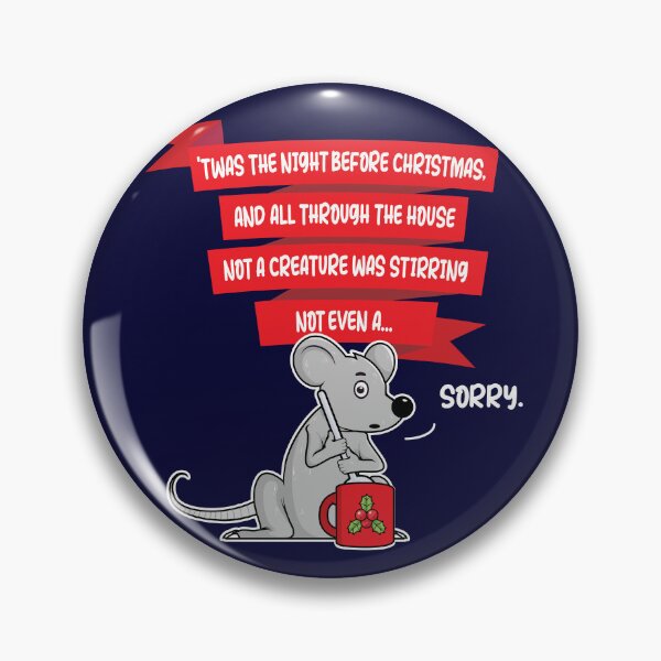 Item preview, Stirring Christmas Mouse Funny (on dark colors) designed and sold by messy-nessie.