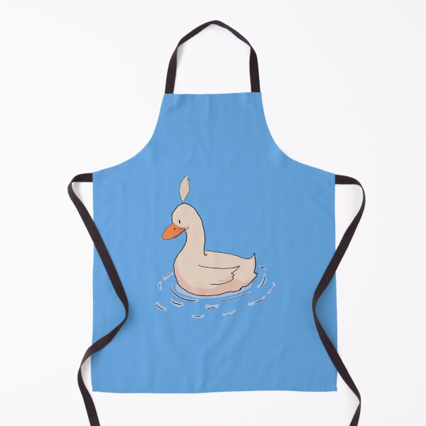 Item preview, duck with feather on big head with blue background designed and sold by AslanAndBeeprim.