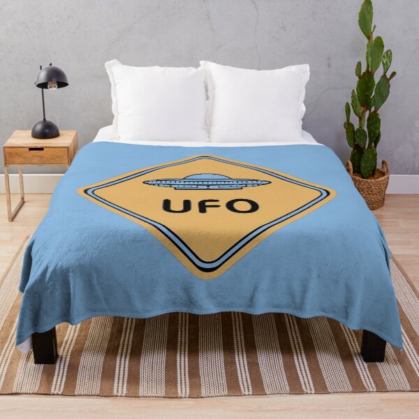 Item preview, UFO Warning Road Sign designed and sold by FlexYourMind.