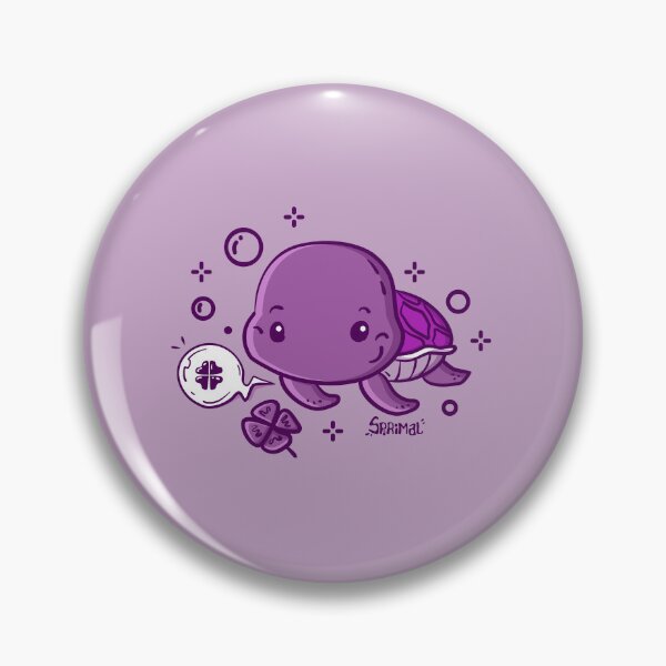 Item preview, Purptle Patch - Fortune-Finding Purple Turtle designed and sold by SPIRIMAL.