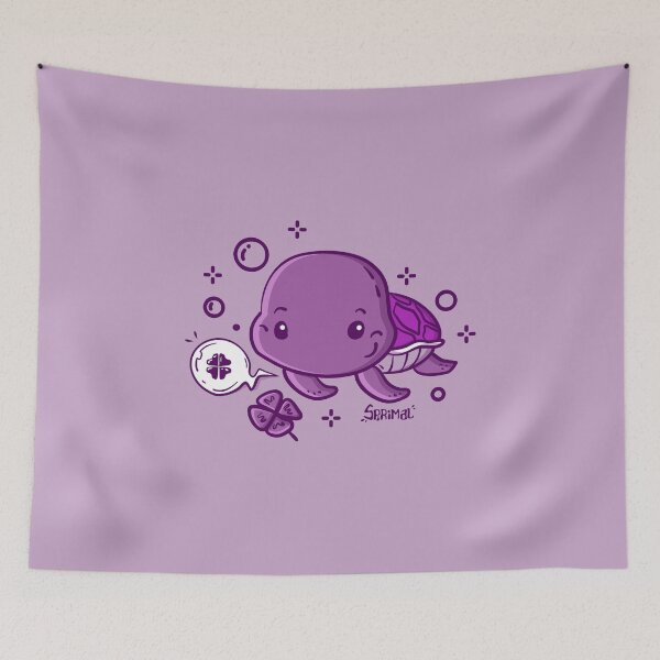 Item preview, Purptle Patch - Fortune-Finding Purple Turtle designed and sold by SPIRIMAL.