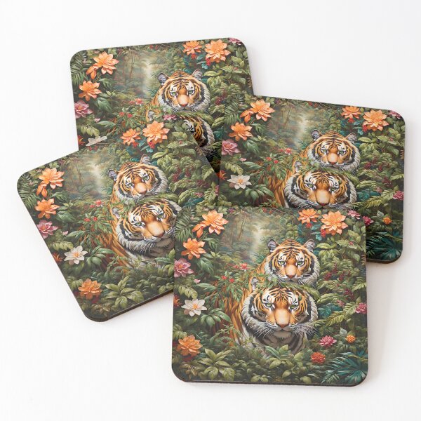 Item preview, A Tiger's Gaze: A Seamless Triptych of Jungle Majesty designed and sold by Best-Art-32.