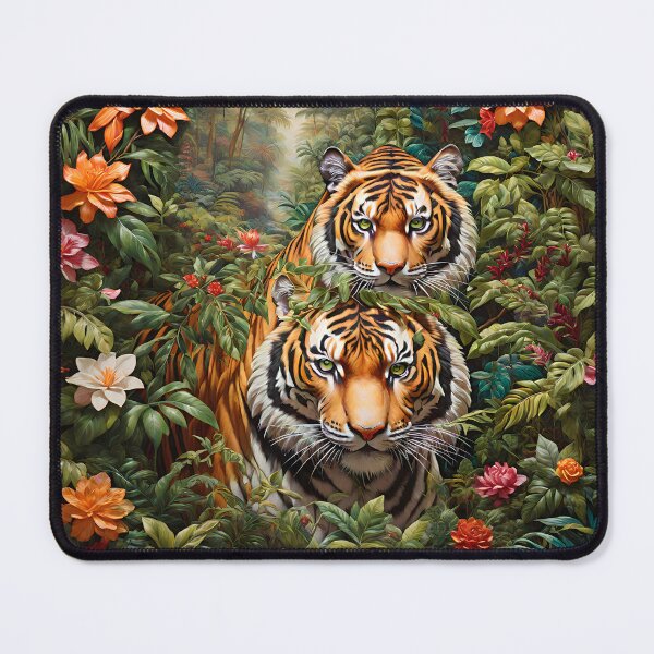 Item preview, A Tiger's Gaze: A Seamless Triptych of Jungle Majesty designed and sold by Best-Art-32.
