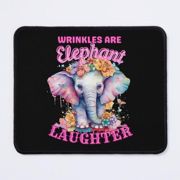 Item preview, Wrinkles Are Elephant Laughter Lines. elephant head designed and sold by ElephantVibes.