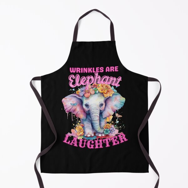Item preview, Wrinkles Are Elephant Laughter Lines. elephant head designed and sold by ElephantVibes.