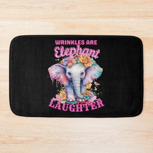 Item preview, Wrinkles Are Elephant Laughter Lines. elephant head designed and sold by ElephantVibes.