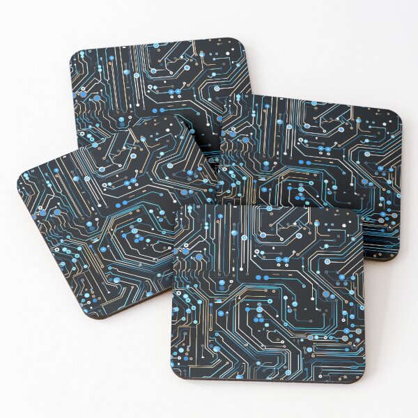 Item preview, Digital Mosaic Circuit Board Electric Pattern designed and sold by NikkofTime.