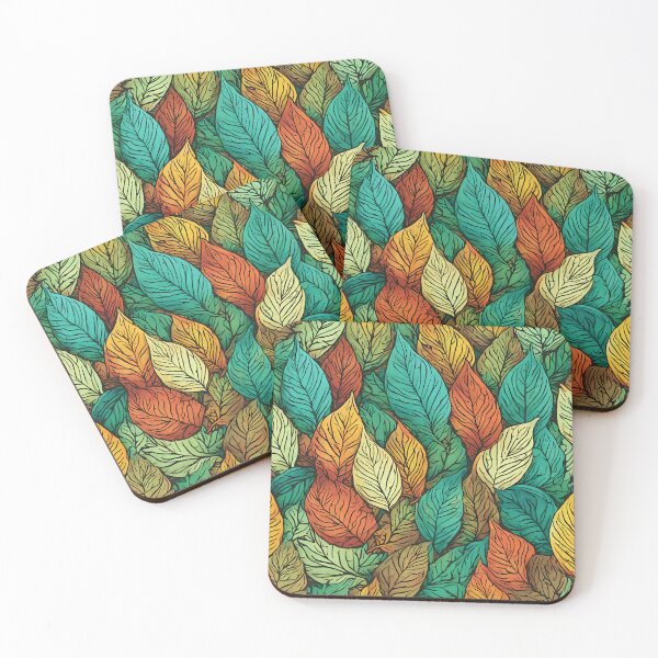 Item preview, Nature's Palette: Seamless Leaf Patterns in Vibrant Colors designed and sold by PatternXS.