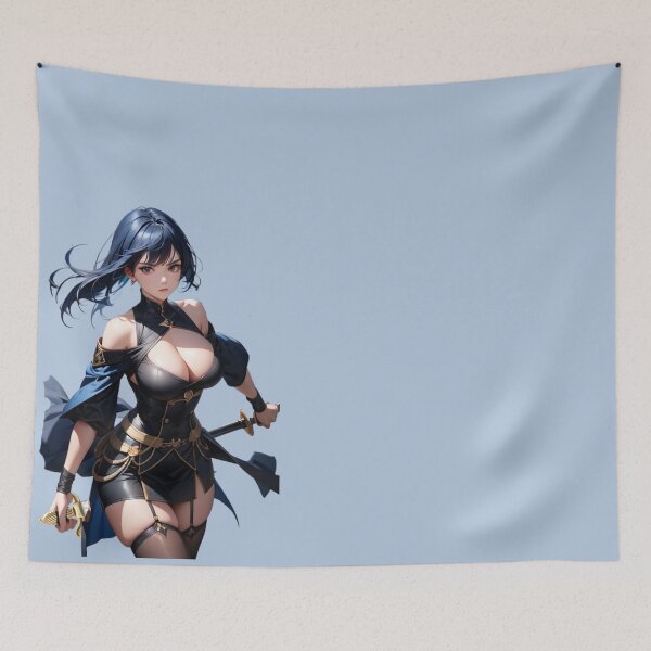 Item preview, Waifu Warrior: Anime-inspired Design with Swords for Ultimate Fans designed and sold by Anime-Community.