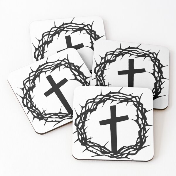 Item preview, Cross and crown of thorns designed and sold by FeatherProject.