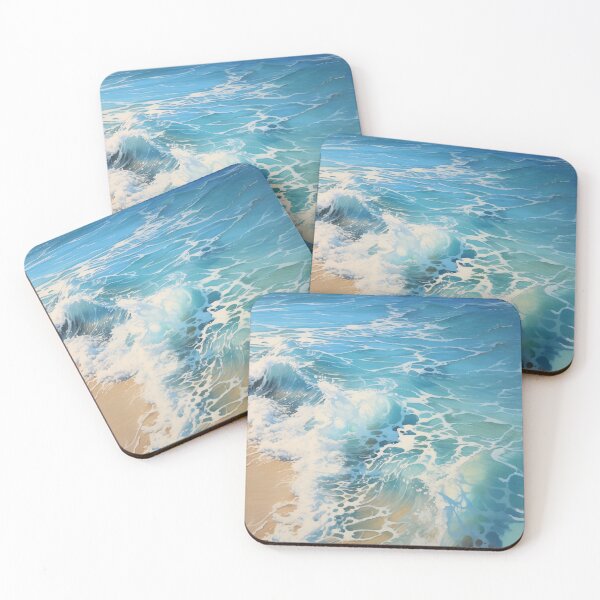 Artikelvorschau, Blue ocean waves and sand entworfen und verkauft von SunMoonMilk.