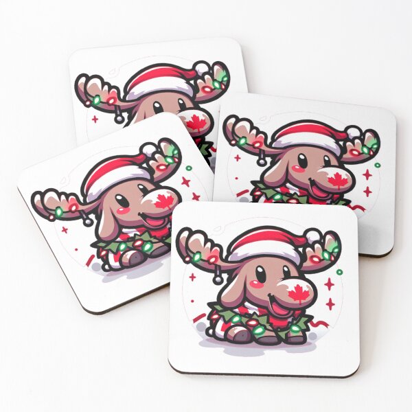 Item preview, Canadian Christmas Moose ready for the Holidays designed and sold by PlayfulCartoons.