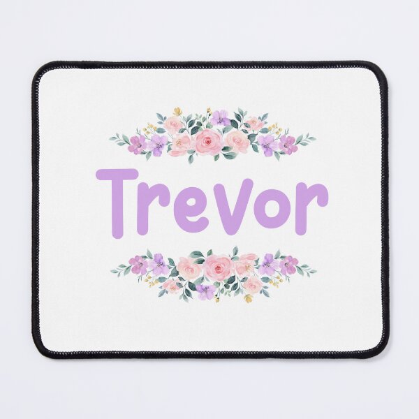 Item preview, Purple Flower Trevor Name Label designed and sold by NormadWorld.