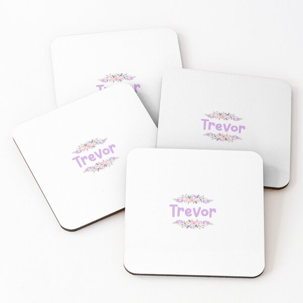 Item preview, Purple Flower Trevor Name Label designed and sold by NormadWorld.