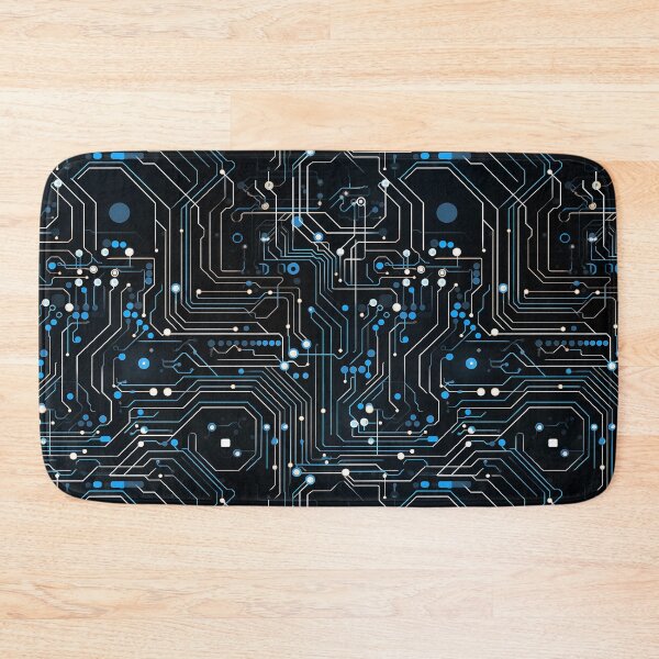 Item preview, Blue Circuit Board Repeating Pattern  designed and sold by NikkofTime.
