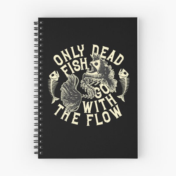 Item preview, Only Dead Fish Go With The Flow: Design For Fishing Lovers  designed and sold by EmiAndMike.