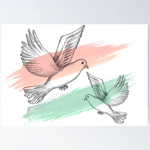 Internationaler Tag Der Friedensfahne Mit Weißer Taube Mit Blatt