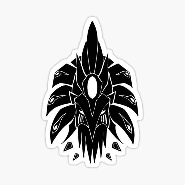 Item preview, Boreal Warden Qhuahul Silhouette Creatures of Sonaria designed and sold by olbibulbis.