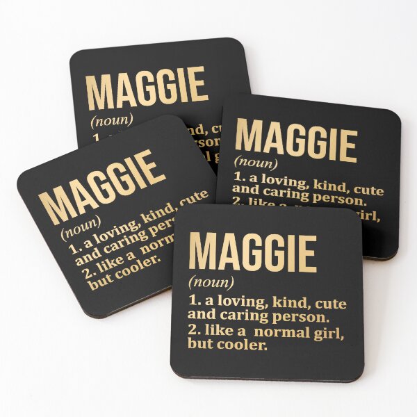 Item preview, Maggie Name Definition in Gold designed and sold by XCIV.