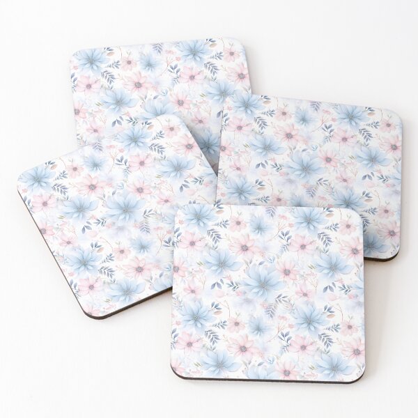 Item preview, Delicate pastel flowers forming an intricate repeating pattern. designed and sold by alexrow.