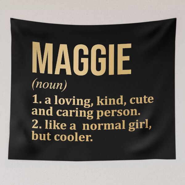 Item preview, Maggie Name Definition in Gold designed and sold by XCIV.