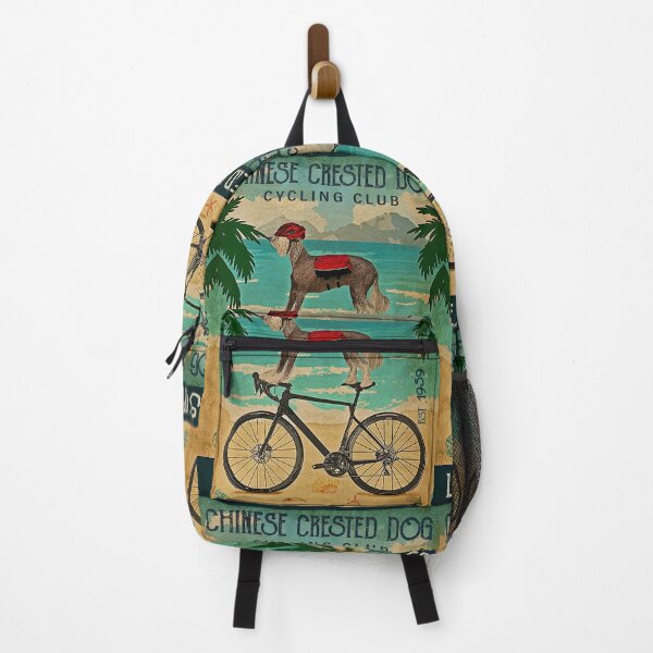 Item preview, Chinese crested dog cycling club life behind bars designed and sold by SameeraDammeyer.