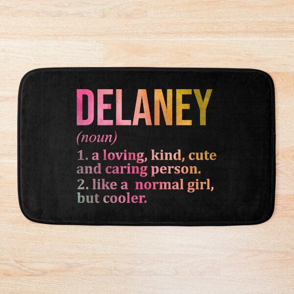 Item preview, Delaney Name Definition in Watercolor designed and sold by XCIV.