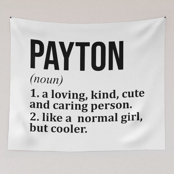 Item preview, Payton Name Definition designed and sold by XCIV.