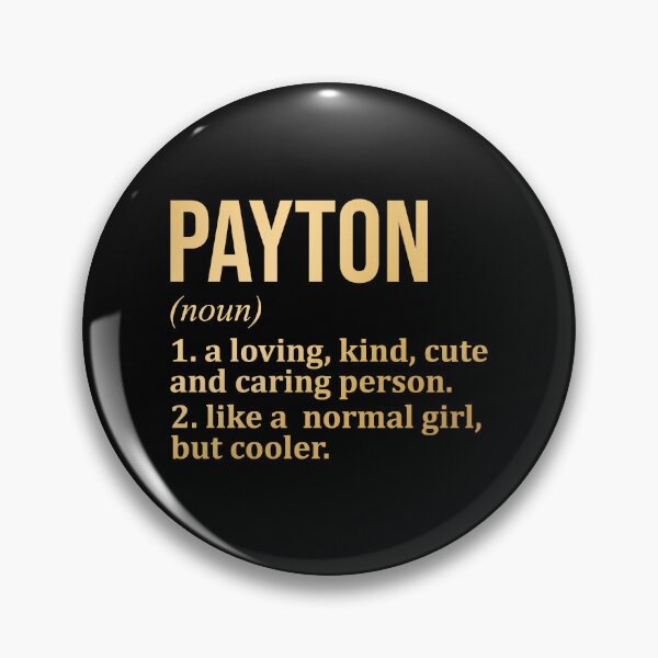 Item preview, Payton Name Definition in Gold designed and sold by XCIV.