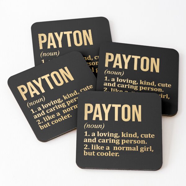 Item preview, Payton Name Definition in Gold designed and sold by XCIV.