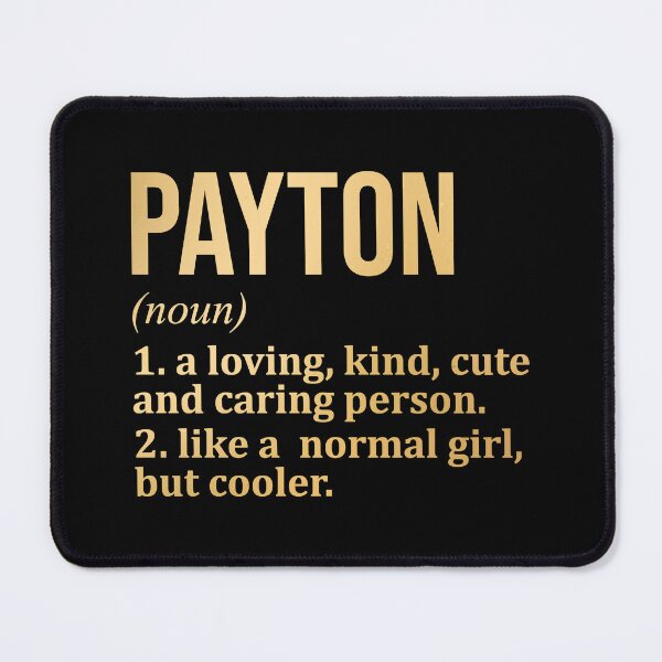 Item preview, Payton Name Definition in Gold designed and sold by XCIV.