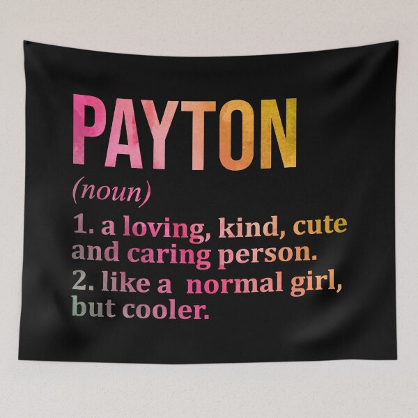 Item preview, Payton Name Definition in Watercolor designed and sold by XCIV.