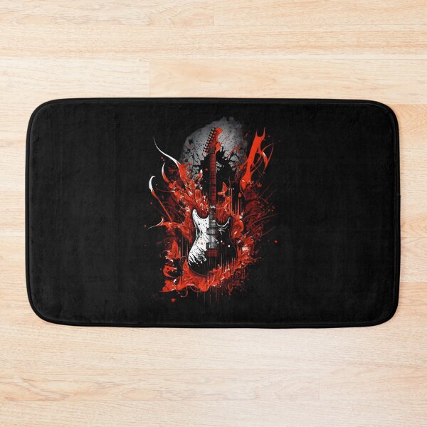 Item preview, Electric guitar metal band red bloody design from hell designed and sold by EternalDelight1.