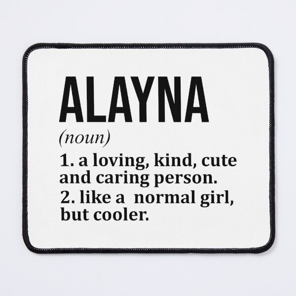 Item preview, Alayna Name Definition designed and sold by XCIV.