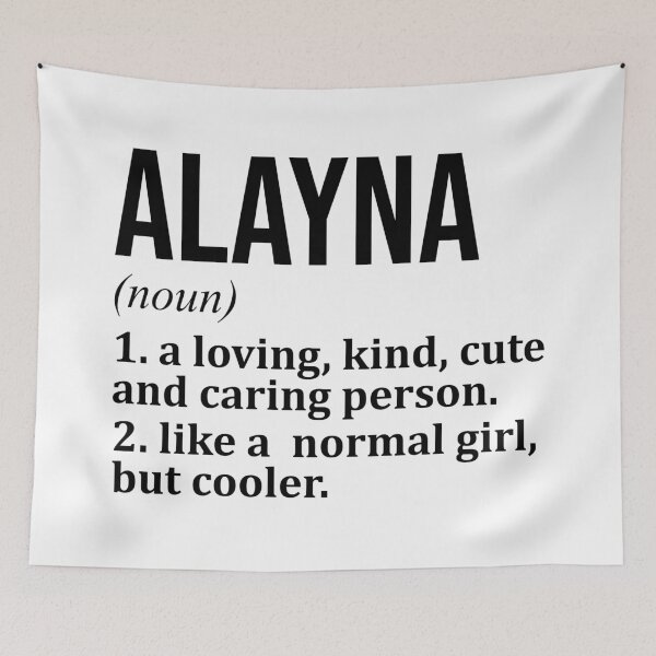 Item preview, Alayna Name Definition designed and sold by XCIV.
