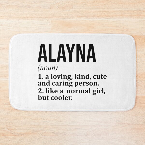 Item preview, Alayna Name Definition designed and sold by XCIV.