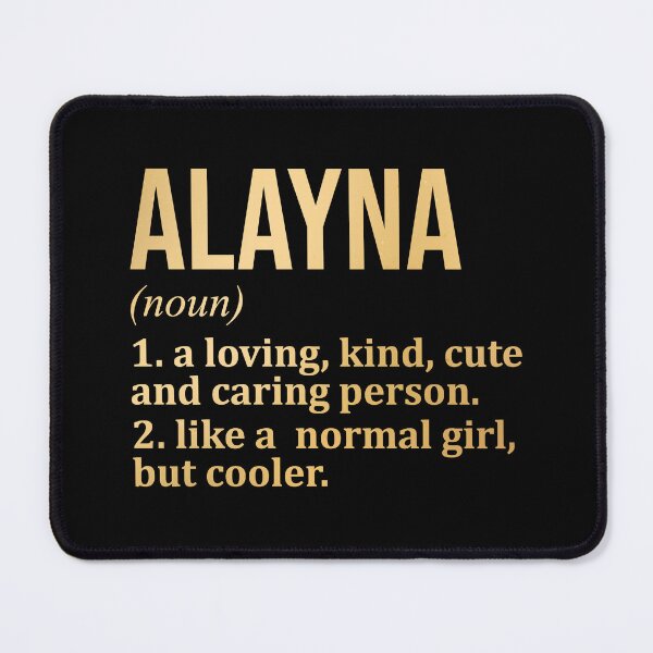 Item preview, Alayna Name Definition in Gold designed and sold by XCIV.