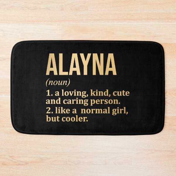 Item preview, Alayna Name Definition in Gold designed and sold by XCIV.