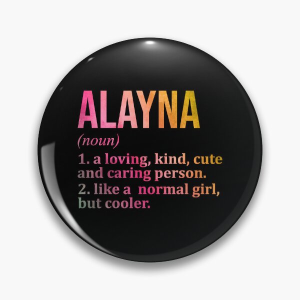 Item preview, Alayna Name Definition in Watercolor designed and sold by XCIV.