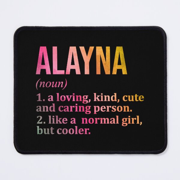 Item preview, Alayna Name Definition in Watercolor designed and sold by XCIV.