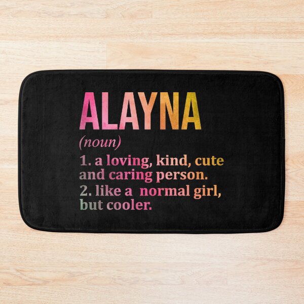 Item preview, Alayna Name Definition in Watercolor designed and sold by XCIV.