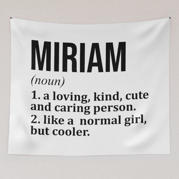 Item preview, Miriam Name Definition designed and sold by XCIV.