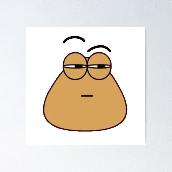 Sad cute little cursed Pou Sticker for Sale by ZakuroLou