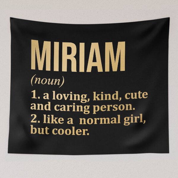 Item preview, Miriam Name Definition in Gold designed and sold by XCIV.