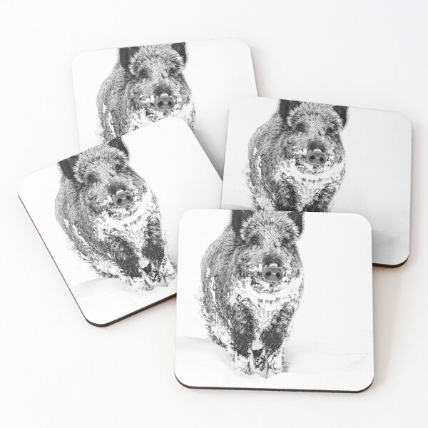 Item preview, Wild boar in the snow designed and sold by Ingo Gerlach.