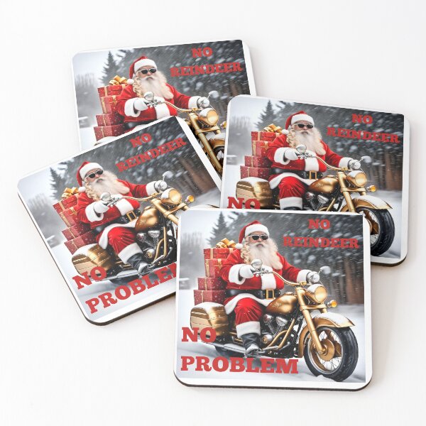 Item preview, Santa On A Motorcycle, No Reindeer, No Problem. designed and sold by PlanetMarker.
