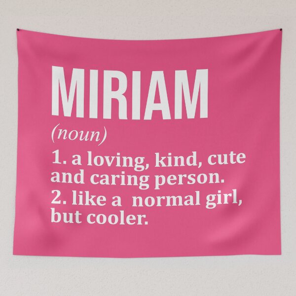 Item preview, Miriam Name Definition for Women designed and sold by XCIV.